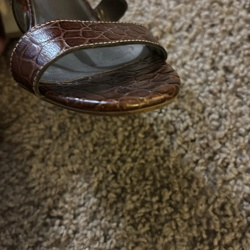 Talbots Croc Embossed Heel